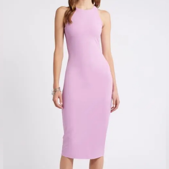 Open Edit Smooth Bodycon Midi Dress - Picture 1 of 4